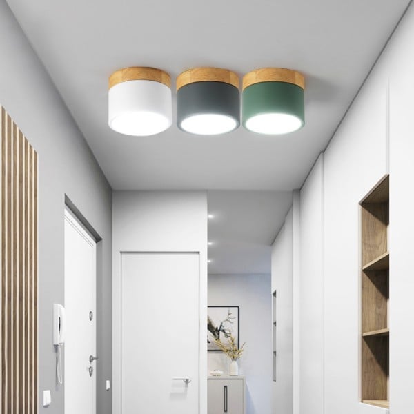 Modern Nordic Ceiling Light LED Wooden