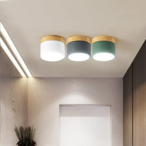 Modern Nordic Ceiling Light LED Wooden