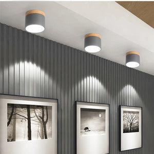 Modern Nordic Ceiling Light LED Wooden