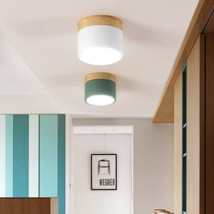 Modern Nordic Ceiling Light LED Wooden