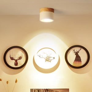 Modern Nordic Ceiling Light LED Wooden