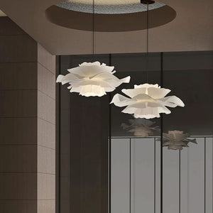 Nordic White Flower Pendant Light Modern Ceiling Fixture