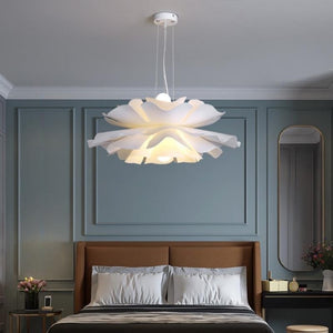 Nordic White Flower Pendant Light Modern Ceiling Fixture