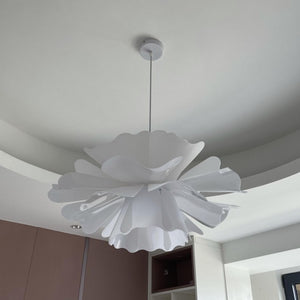 Nordic White Flower Pendant Light Modern Ceiling Fixture