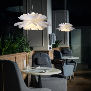 Nordic White Flower Pendant Light Modern Ceiling Fixture