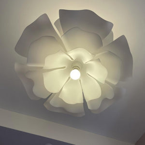 Nordic White Flower Pendant Light Modern Ceiling Fixture