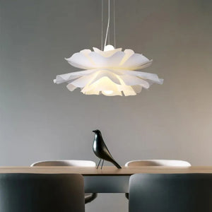 Nordic White Flower Pendant Light Modern Ceiling Fixture