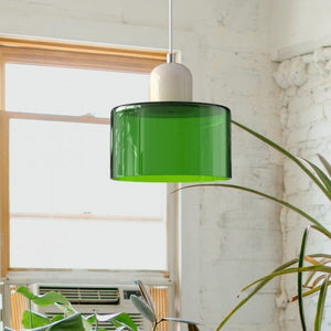 Morandi Glass Cylinder Pendant Light