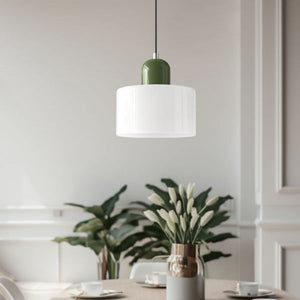 Morandi Glass Cylinder Pendant Light