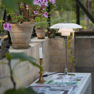 Stainless Steel Multilayer Glass Table Lamp Modern Design