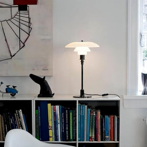 Stainless Steel Multilayer Glass Table Lamp Modern Design