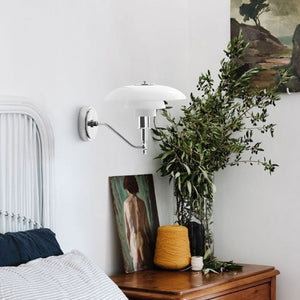 Designer Opal Glass Outdoor Wall Light