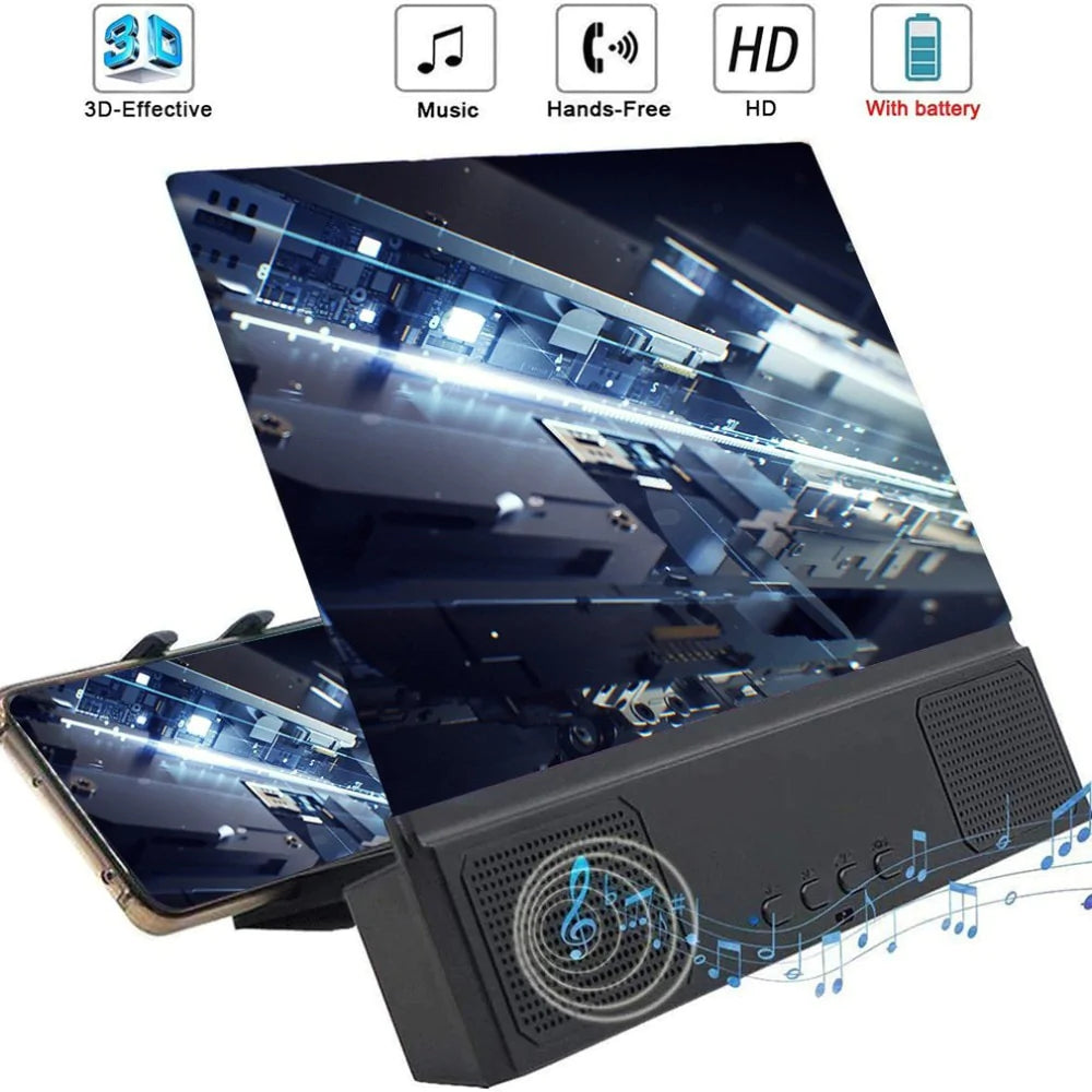 Screen Pal 12" Screen Magnifier With Bluetooth Speaker & Lazy Mount Bracket