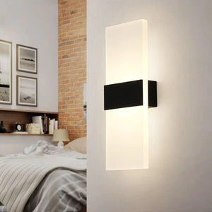 Modern LED Wall Light Acrylic and Iron Design
