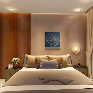 Pure Copper Marble Moon Wall Light