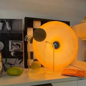 Modern Bauhaus Donut Table/Wall Lamp