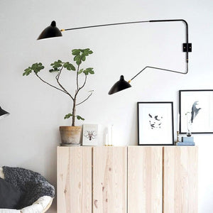 Modern Adjustable Wall Light With Long Swing Arm