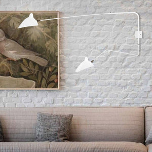 Modern Adjustable Wall Light With Long Swing Arm