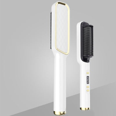 Multifunctional Hair Straightener Brush With Lcd Display