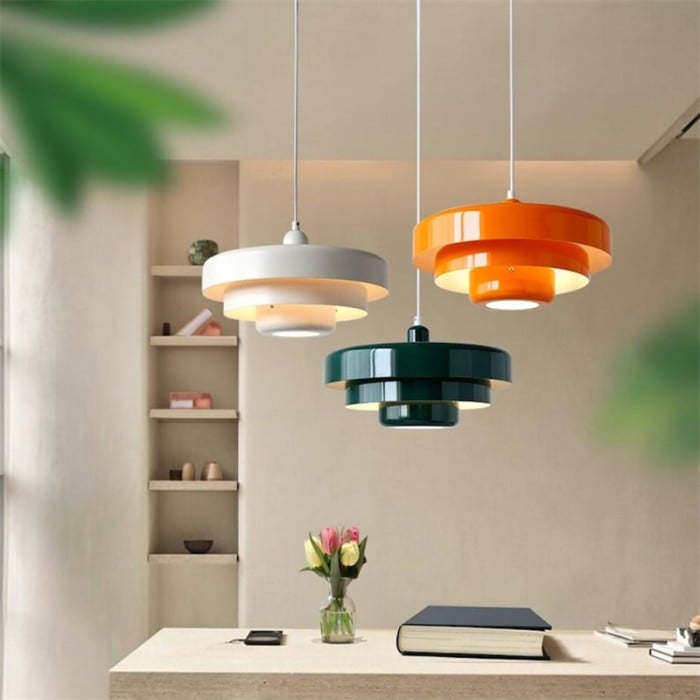 Modern Triple Layer Macaron Pendant Light
