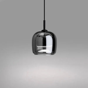 Glarefusion Modern Black Glass Pendant Light