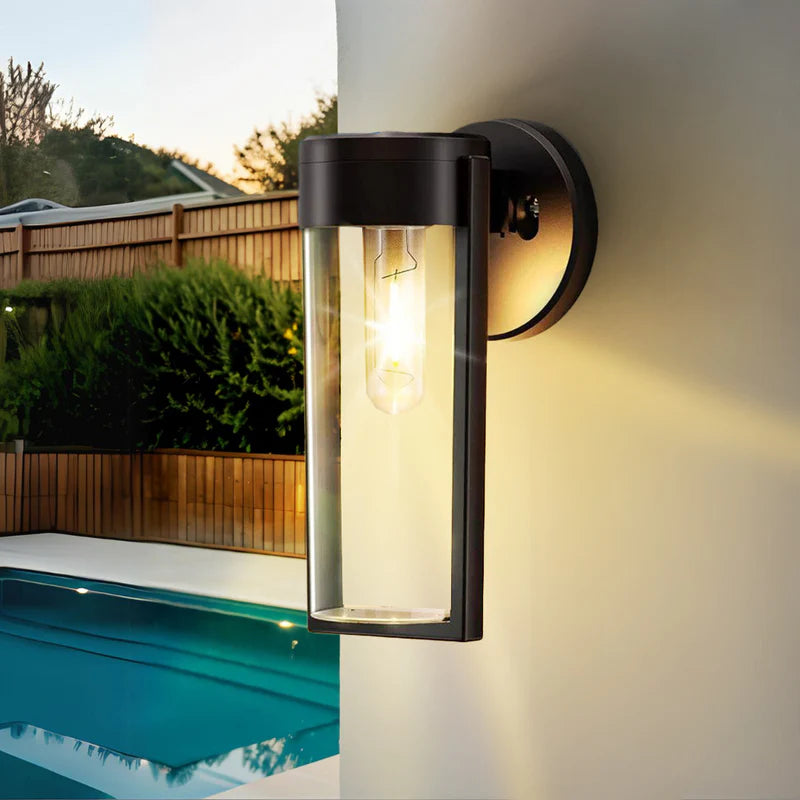 Solar LED Wall Light Outdoor Waterproof Garden Fence Porch Lamp