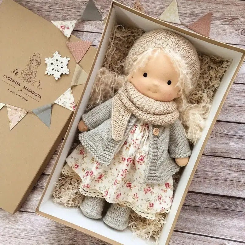 Handmade Plush Baby Doll with Clothes