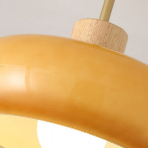 Vintage Bauhaus Glass Disc Ceiling Light