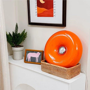 Orange Donut Wall Light with LED Touch Control