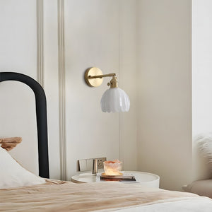 Vintage Tulip Glass Wall Light for Bedroom and Hallway