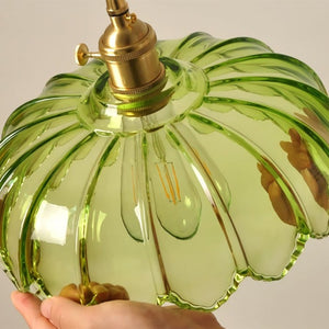 Vintage Glass Petal Pendant Light