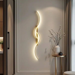 Chic Modern Elongated Wave Shape Wall Lamp