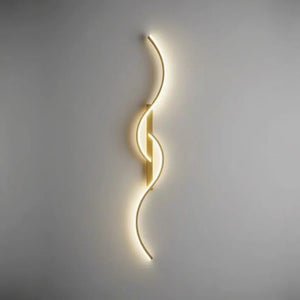 Chic Modern Elongated Wave Shape Wall Lamp