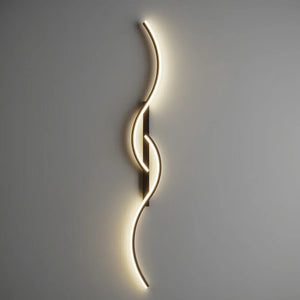 Chic Modern Elongated Wave Shape Wall Lamp