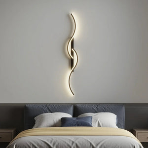 Chic Modern Elongated Wave Shape Wall Lamp