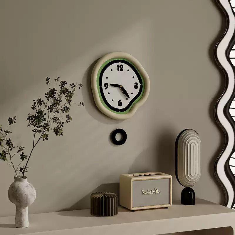 Cute Cream Wall Clock