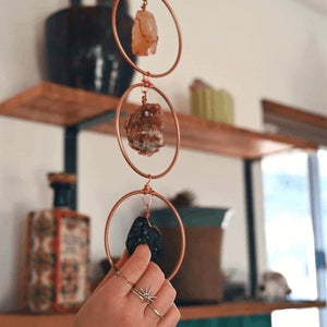 7 Chakra Crystal Hanging Ornament – Healing Gemstone Wall Decor