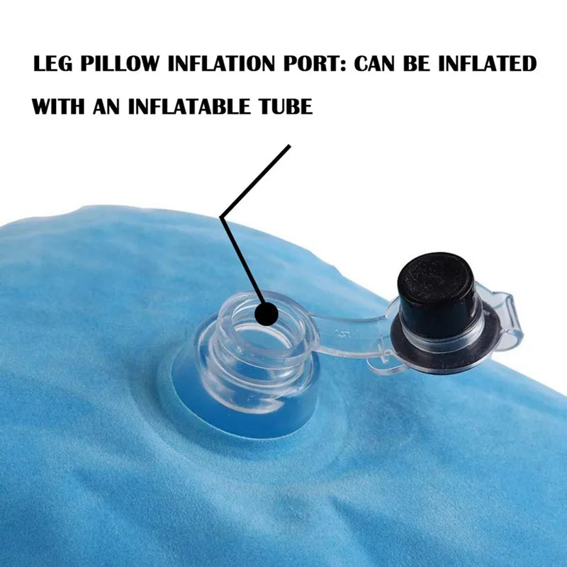 2-In-1 Leg &Amp; Knee Relief Wedge Cushion With Deluxe Valve Upgrade