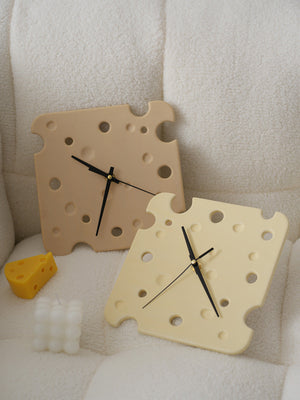 Cheese Shaped Wall Clock