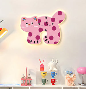 Cat Shaped Wall Clock