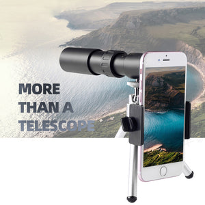 10-300x Zoom Monocular Telescope with HD Optics and Durable Body