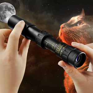 10-300x Zoom Monocular Telescope with HD Optics and Durable Body