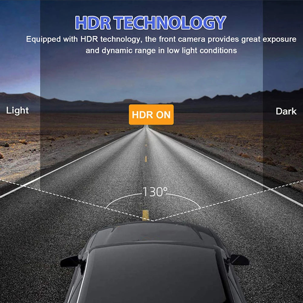 1080P Three Camera Dash Cam With Ir Night Vision Loop Recording 1005008781966705-Y30B-no card