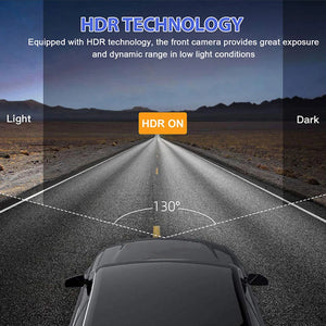 1080P Three Camera Dash Cam With Ir Night Vision Loop Recording 1005008781966705-Y30B-no card