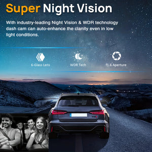 1080P Wifi Dual Lens Dash Cam With Night Vision And Loop Recording 1005007938238051-Dash Cam-No SD Card