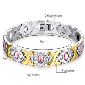 316L Stainless Steel Weight Loss Magnetic Bracelet For Women