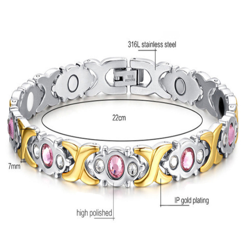 316L Stainless Steel Weight Loss Magnetic Bracelet For Women