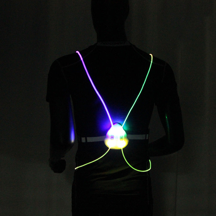 Led Running Vest With Flashing Lights - High Visibility For Night Safety