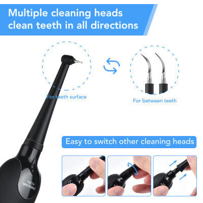 Ultrasonic Tooth Plaque Remover 5 Adjustable Modes 3 Cleaning Heads