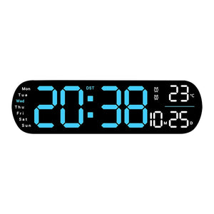 Creative New Wall Clock Multi-function Clock Living Room Clock Large Screen LED Digital Alarm Clock Timing 5502